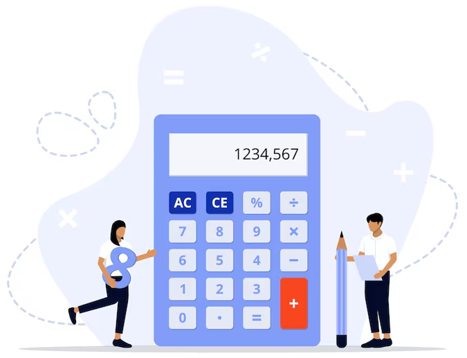 Age calculator by MixMaxCalculator showing loan repayment details