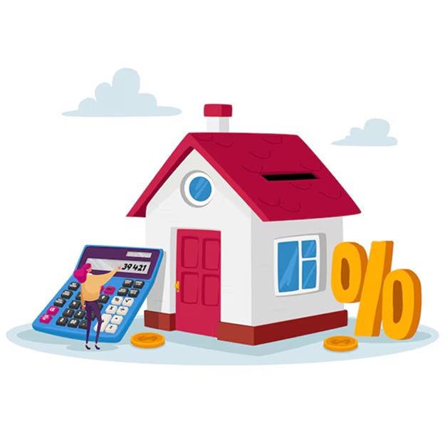 EMI calculator by MixMaxCalculator showing loan repayment details